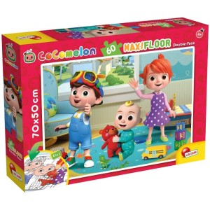 LISCIANI Puzzle Maxi Cocomelon Hugs 2u1 složi I oboji - 60 delova