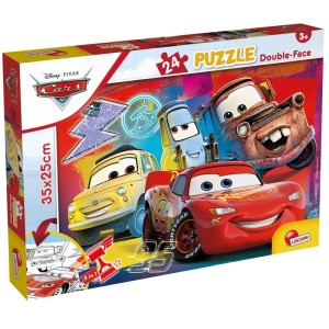 LISCIANI Puzzle Cars 2u1 složi I oboji  - 24 dela