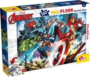 LISCIANI Puzzle Maxi Marvel Avengers 2u1 složi I oboji -150 delova