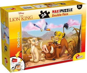 LISCIANI Puzzle Maxi Lion King 2u1 složi I oboji -24 dela