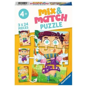 Ravensburger Mix&Match puzzle - Slozi garderobu -  3x24 delova