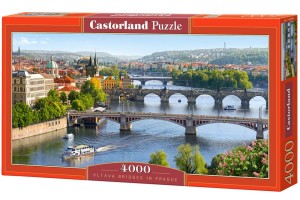 CASTORLAND Puzzle Vltava Bridges In Prague  - 4000 delova