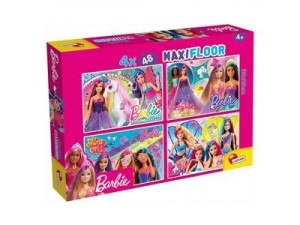 Lisciani Slagalica 4 x 48 pcs maxi Barbie 2u1 složi I oboji