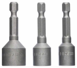 BOSCH 3-delni paket nasadnih ključeva 2608551078/ 50 mm; 8/ 10/ 13 mm