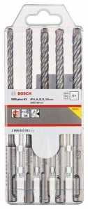 BOSCH 5-delni set hamer burgija SDS-plus-5X 6; 6; 8; 8; 10 mm