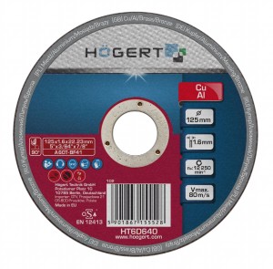 HOGERT Rezni disk za bakar aluminijum i druge neobojene metale 125 mm
