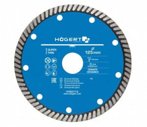 HOGERT Rezni dijamantski disk 125 mm super tanak