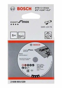 BOSCH Rezna ploča Expert for Inox 2608601520/ A 60 R INOX BF; 76 mm; 1 mm; 10 mm