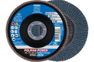 PFERD Polifan - lepezasti brsuni disk  SG perfomansi PFC 125 Z80 Power Steelox