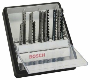 BOSCH 10-delni Robust Line set listova ubodne testere Wood Expert T-prihvat 2607010540/ T 101 AO; T 101 B; T 101 BR; T 101 AOF; T 101 BF; T 101 BRF; T 244 D; T 144 D; T 144 DF; T 144 DP