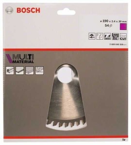 BOSCH List kružne testere Multi Material 2608640509/ 190 x 30 x 2/4 mm; 54