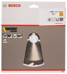 BOSCH List kružne testere Construct Wood 2608640633/ 190 x 30 x 2/6 mm; 12