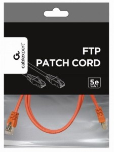 GEMBIRD PP22-1M/R Mrezni kabl FTP Cat5e Patch cord/ 1m red