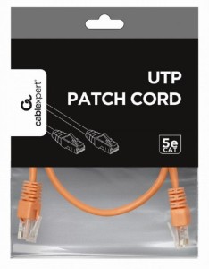 GEMBIRD PP12-0.25M/O Mrezni kabl/ CAT5e UTP Patch cord 0.25m orange