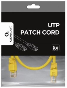 GEMBIRD PP12-1.5M/Y Mrezni kabl/ CAT5e UTP Patch cord 1.5m yellow