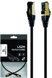 GEMBIRD PP8-LSZHCU-BK-15M Mrezni kabl S/FTP Cat.8 LSZH patch cord/ black 15m