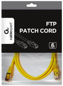 GEMBIRD PP6-1M/Y Mrezni kabl/ CAT6 FTP Patch cord 1m yellow