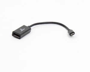 E-GREEN Adapter USB 3.1 Type-C na Display Port/ crna