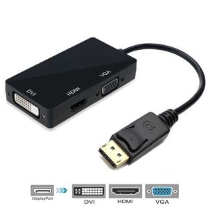 VELTEH DisplayPort na HDMI+VGA+DVI adapter DHV-59