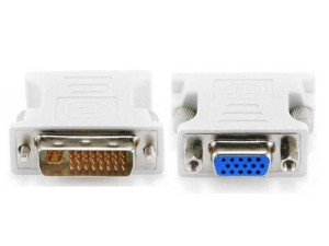 GEMBIRD A-DVI-VGA Adapter DVI-I 24+5-pin male to VGA 15-pin HD (3 rows) female DVI-I