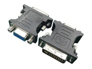 GEMBIRD A-DVI-VGA-BK Adapter DVI-I 24+5-pin male to VGA 15-pin HD (3 rows) female/ black DVI-I