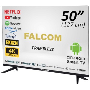 FALCOM Smart LED TV @ Android 50/ 4K/ DVB-S2/T2/C/ HDMI/ WiFi - TV-50LTF022SM