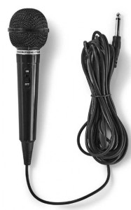 NEDIS Mikrofon/ MPWD01BK/ 6.35mm/ 5m