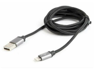 GEMBIRD USB kabl na Lightning/ CCB-mUSB2B-AMLM-6/ pleteni/ 1.8 m/ crna