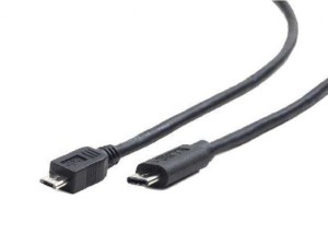 GEMBIRD CCP-USB2-mBMCM-1M Gembird USB 2.0 Micro BM to Type-C cable (Micro BM/CM)/ 1 m