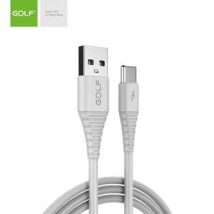 GOLF USB kabl Type C/ GC-64t/ ojačan 3A/ 1m/ bela