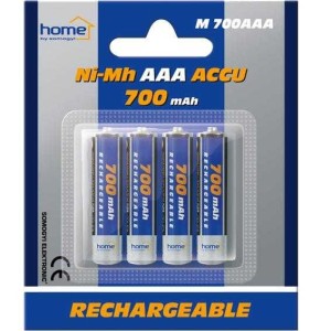 HOME Baterija punjiva AAA/ 700mAh/ blister 4 kom