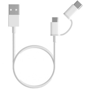 XIAOMI Kabl Mi 2-in-1 USB Cable Micro USB na Type C 30cm