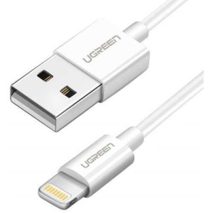 UGREEN USB kabl USB 2.0 A na Lightning US155 1.5m/ bela