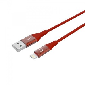CELLY USB - lightning kabl/ crvena