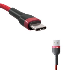 MS Kabl USB-A 2.0 na type C 1m/ crvena