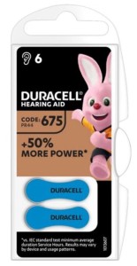 DURACELL Baterija Hearing Aid 675 1/45V/ za slusni aparat/ 6 kom (cena po komadu)