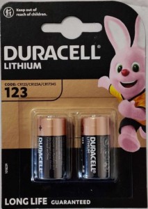 DURACELL Baterije HPL 123/ 3V/ 140mAh/ Lithium 17x33/4mm/ 2 kom (cena po komadu)