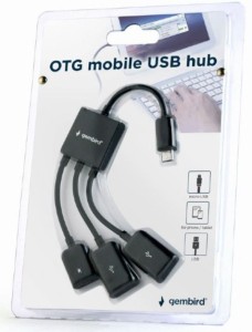 GEMBIRD Adapter/ 2xUSB na Micro USB/ UHB-OTG-02 OTG
