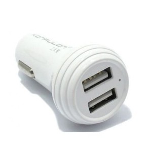 KONFULON Auto Punjač 2x USB/ 15W/ C20/ bela