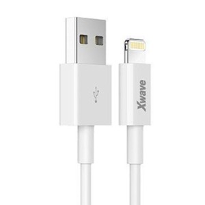 XWAVE Kabl USB Iphone 3A ALU/ 1.2m/ bela