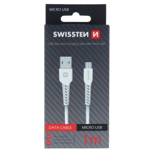 SWISSTEN Kabl USB na Micro USB 1/0m/ bela