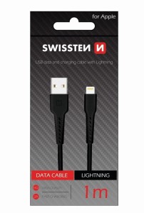 SWISSTEN Kabl USB na Lightning 1/0m/ crna