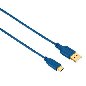 HAMA USB-C kabl/ fleksibilan/bakar/pozlata/ 0.75m/ plavi