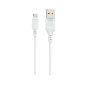 DENMEN Kabl D01V Micro USB data 2/4A 1m/ bela