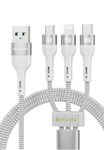 BAVIN Kabl 18W 3 in 1 Micro/ type-C/ lightning/ bela