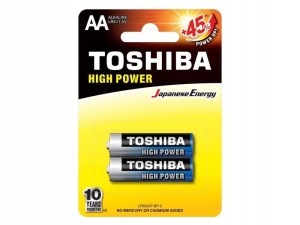 TOSHIBA Alkalne Baterije High Power LR6 BP 2/1