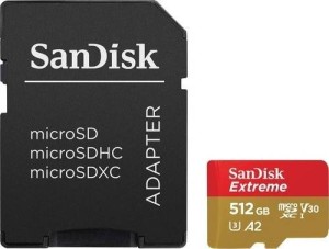 SanDisk MEMORIJSKA KARTICA SDXC 512GB Micro Extreme 160 MB/s+ SD Adap. 67758