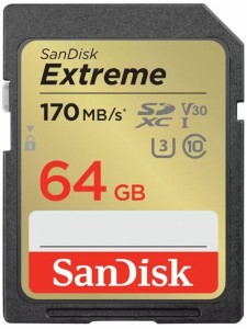 SanDisk MEMORIJSKA KARTICA SDXC 64GB Extreme 170MB/S V30 UHS-I Class 10 U3 V30 67783
