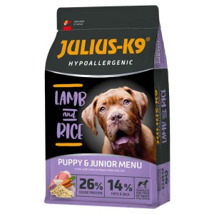 Julius K9 Puppy & Junior Hypoallergenic - jagnjetina i pirinač, 12 kg
