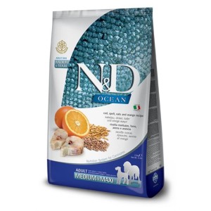 N&D Ocean Codfish Spelt/Oats&Orange Medium/Maxi 2/5kg